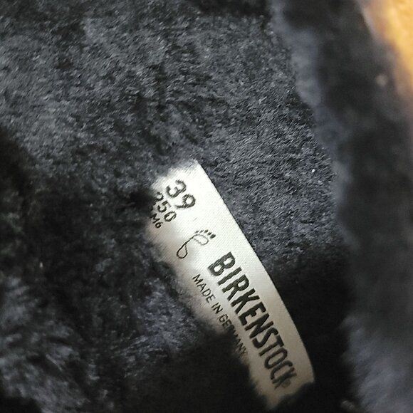 NEW Birkenstock Boston Shearling Mules Womens 39 8/8.5 Wide Suede Cozy Comfort - Picture 6 of 8